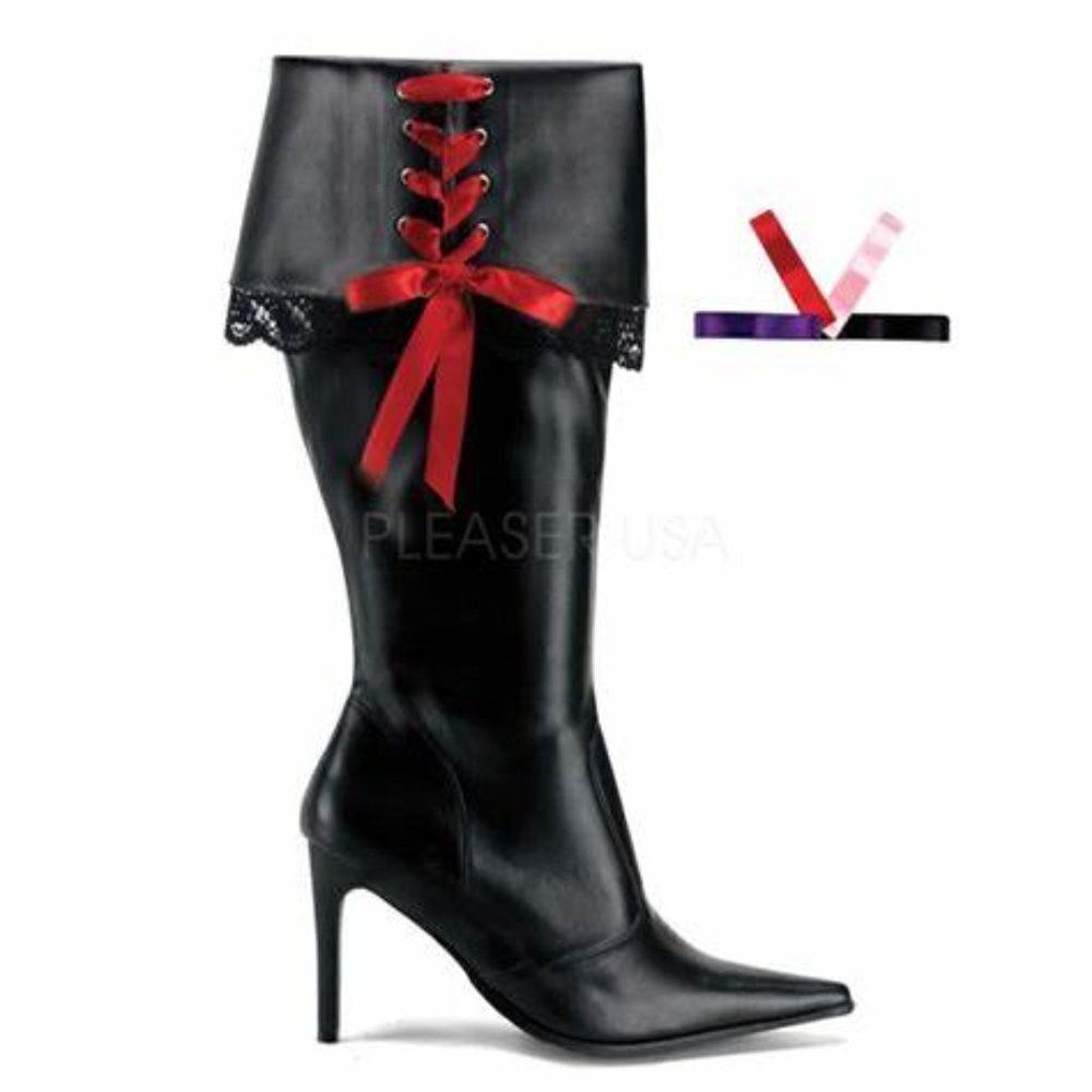 FUNTASMA BLACK SEXY HIGH HEELED BOOTS